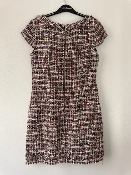 Karl Lagerfeld Paris boucle tweed sheath dress Size 10 Multi Color EUC - Picture 10 of 16